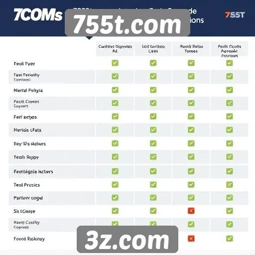 Comparação entre 755t.com e concorrentes do mercado