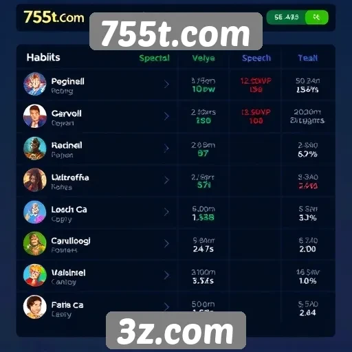 Perfil dos usuários e hábitos de jogos no 755t.com